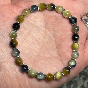 Dream Tiger Eye Crystal Gemstone Stretch Bracelet Natural Healing Energy